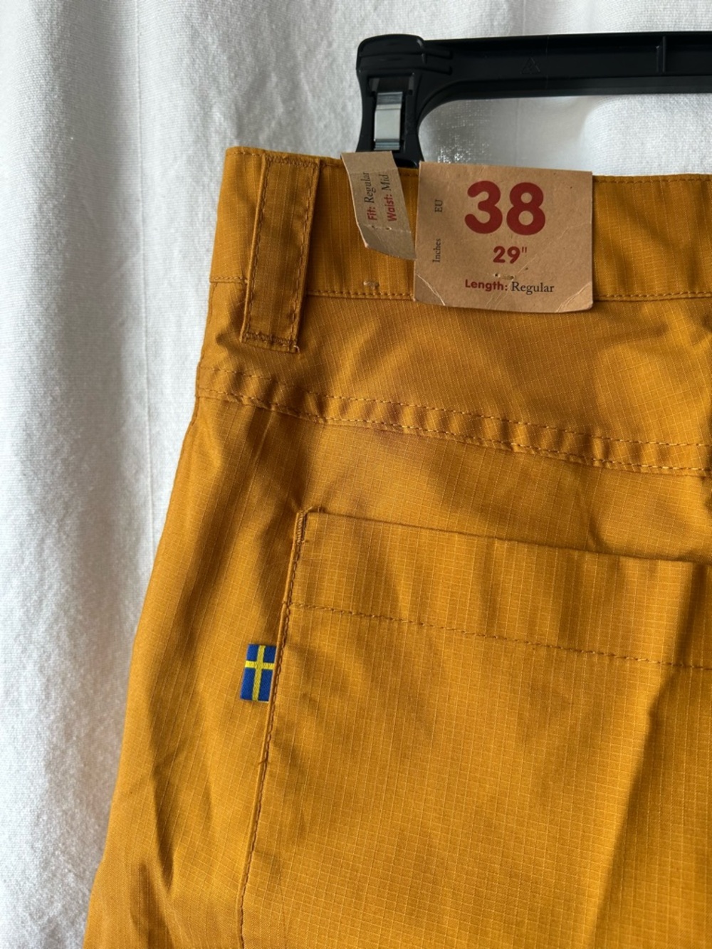 NWT Fjallraven Mustard Yellow Cargo Pants - Picture 4 of 10
